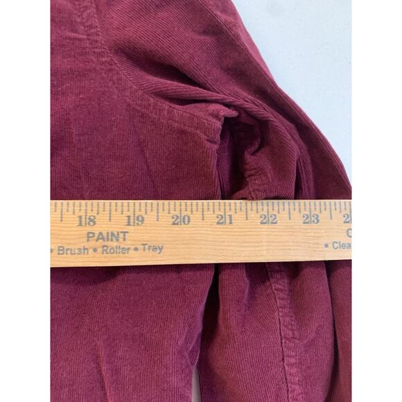 Universal Thread Women’s Shirt Button Down Long Sleeve Corduroy Burgundy - Picture 7 of 10
